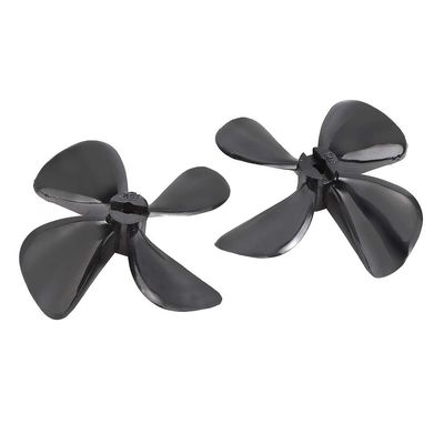 Socobeta Boat 4Blades Propeller, Boat Propeller Small Convenient to Install 4 Blade Propeller Boat Props for Underwater Propeller