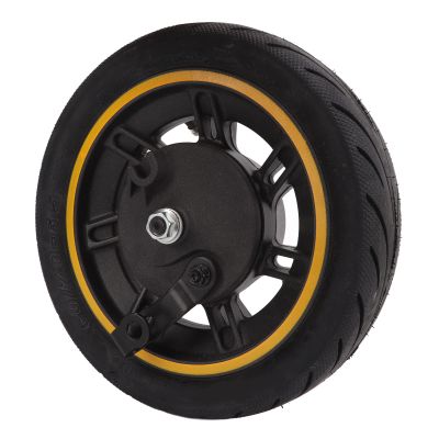 10 Inch 60/70-6.5 Front Wheel with Tire, Aluminum Alloy Hub Replacement for Ninebot 9 G30 Electric Scooter, Heavy-Duty Scooter Front Wheel Assembly