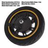 10 Inch 60/70-6.5 Front Wheel with Tire, Aluminum Alloy Hub Replacement for Ninebot 9 G30 Electric Scooter, Heavy-Duty Scooter Front Wheel Assembly view 3