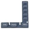 Concept 2 Elastomeric Keypad for PM5 Monitors 2425 Gray view 2