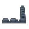 Concept 2 Elastomeric Keypad for PM5 Monitors 2425 Gray view 4