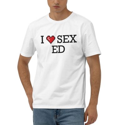 Abipuir Funny T-Shirt I Love Sex Ed T Shirt Men's Novelty T-Shirts (Color : Colour, Size : Large)