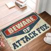 Doormat Fall Beware of Attack Fox Rug Anti Slip Mat Fall Mats for Front Door (Size : 50X80CM) view 1