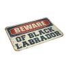 Doormat Fall Beware of Black Labrador Rug Anti Slip Mat Fall Mats for Front Door (Size : 65X90CM) view 3