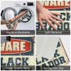 Doormat Fall Beware of Black Labrador Rug Anti Slip Mat Fall Mats for Front Door (Size : 65X90CM) view 4