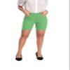 Work Causal Tulip-Hem Pull-On Dress Career Shorts with Two Front Pockets (US, Alpha, Medium, Regular, Regular, Summer Green) view 1