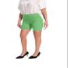 Work Causal Tulip-Hem Pull-On Dress Career Shorts with Two Front Pockets (US, Alpha, Medium, Regular, Regular, Summer Green) view 2