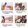 WSNDM Bicycle Scooter Mobile Phone Holder Aluminum Alloy Mountain Bike Phone Bracket Adjustable Handlebar Stand (Color : Red) view 2