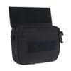 IDOGEAR Tactical Drop Dump Pouch Dangler Pouch Vest Admin Pouch Molle Utility Tool Organizer Pouch with Hook and Loop Panel for JPC AVS CPC Vest for Outdoor Sports (Black) view 1
