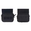 IDOGEAR Tactical Drop Dump Pouch Dangler Pouch Vest Admin Pouch Molle Utility Tool Organizer Pouch with Hook and Loop Panel for JPC AVS CPC Vest for Outdoor Sports (Black) view 2