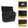 IDOGEAR Tactical Drop Dump Pouch Dangler Pouch Vest Admin Pouch Molle Utility Tool Organizer Pouch with Hook and Loop Panel for JPC AVS CPC Vest for Outdoor Sports (Black) view 4