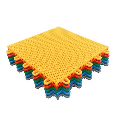 25cm Modular Interlocking Floor Tiles, School/Amusement Park/Sports Stadium Indoor and Outdoor Weather Resistant Plastic Floor mats (Color : Red, Size : 1PCS)