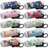 Sureio 10 Pack Lip Balm Holder Keychain Christmas Lip Gloss Holder Keychain Gifts Elastic Lipstick Sleeve Clip for Women(Vintage Style) view 1