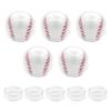 Urnseh Baseball Display Case - 10 Pcs Acrylic Clear Holder, Autograph Memorabilia Storage Box, Small Stand for Official Size Ball view 1