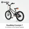 RoyalBaby Freestyle 7 Kids Bike 18 Inch Wheel Dual Handbrakes Bicycle Beginners Boys Girls Ages 5-8 Years, Kickstand and Water Bottle Included, Grey view 3
