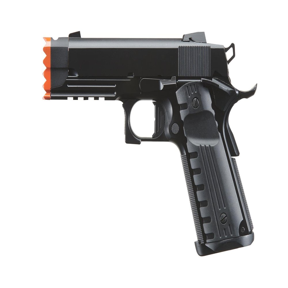 Golden Eagle 3316 Hi-Capa Metal Airsoft Pistol w/Vented Slide- 300 FPS, Color Black/Gold
