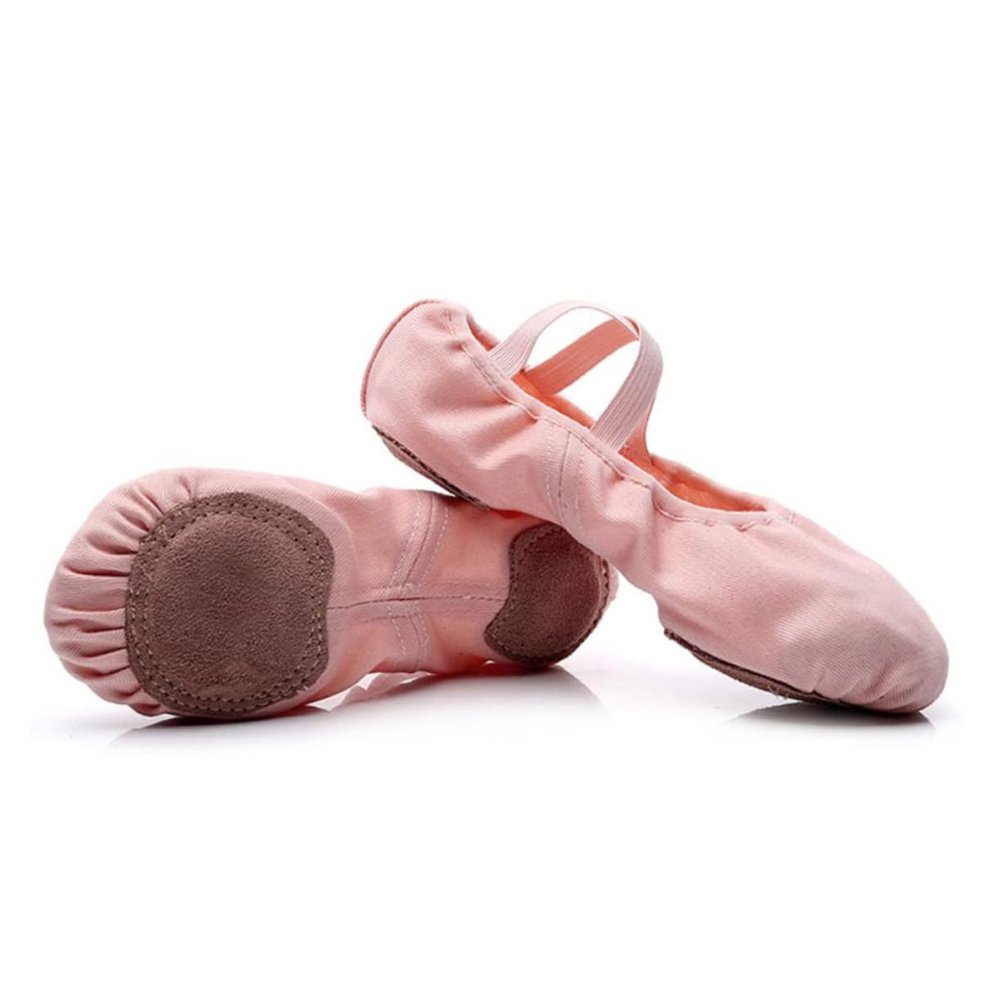 IWOWHERO Cross Elastic Ballet Shoes Lightweight Professional Slip Sole Pink Size 42