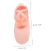 IWOWHERO Cross Elastic Ballet Shoes Lightweight Professional Slip Sole Pink Size 42 view 2