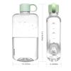 ALLKELR Portable Flat Water Bottle, BPA Free Tritan Plastic Travel Water Bottle for Camping, Fitness, Outdoor Sports, Fits Purse and Pocket (Green, 16.9 oz) view 2