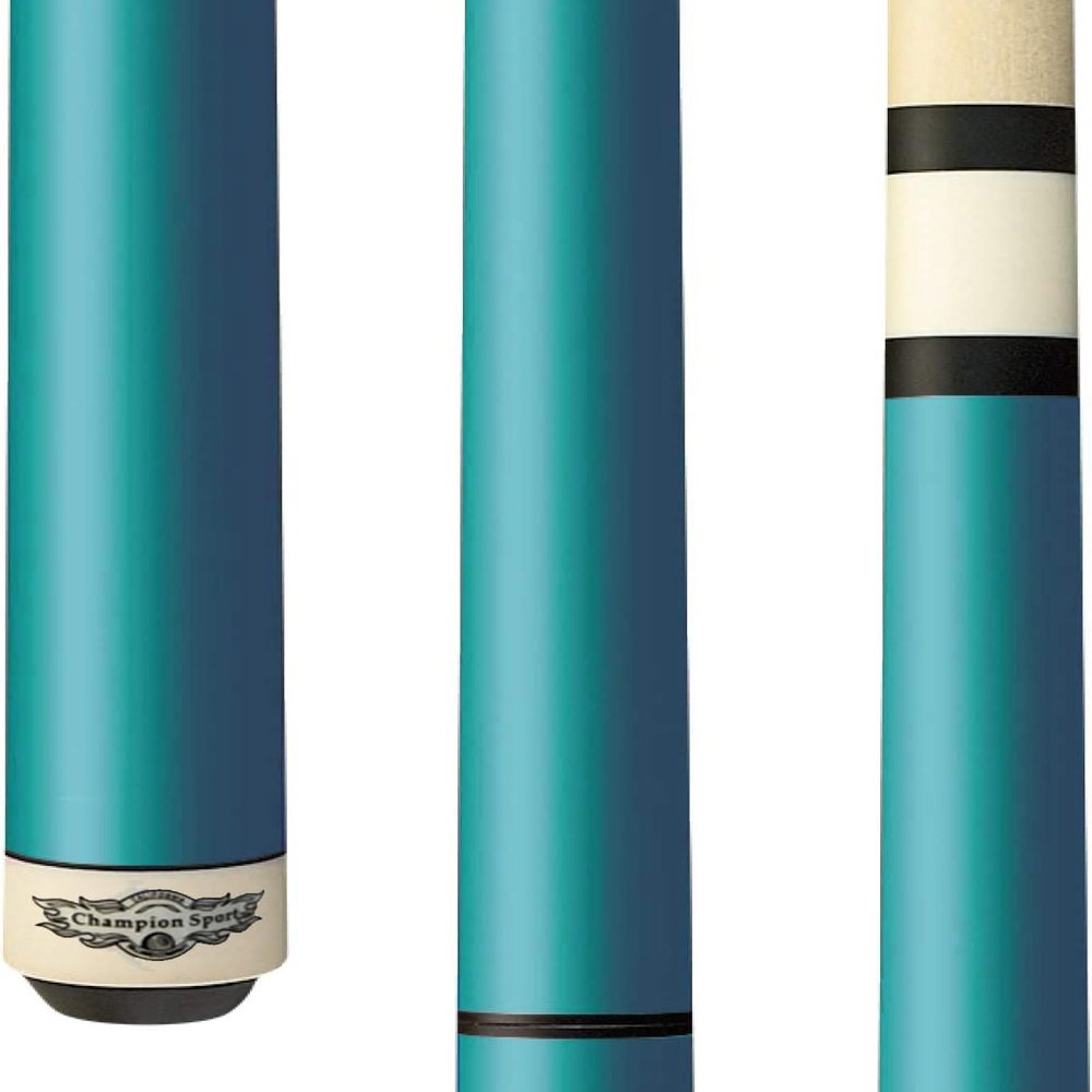 Champion Cerberus and Eros Series Heavy Hitter Jump Break Cue - 19-26 oz 3 Piece Pool Stick for Explosive Breaks and Effortless Jumps (TF-5 Turquoise, 21oz)