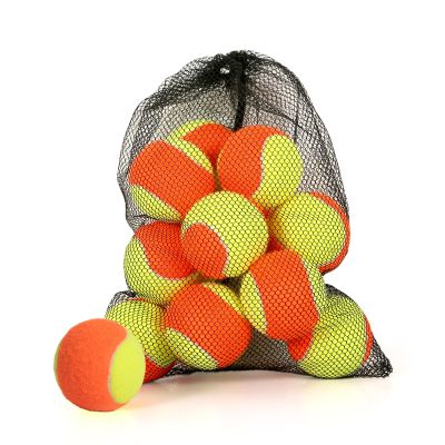 MRYCZ FYRHD 18 Pack Tennis Balls for Kids 50% Low Compression Stage Tennis Ball for Beginners Youth Kids Training Practicing with Mesh Bag Easy to Transport, Yellow & Orange