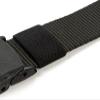 Fabric Belt Women/Men 120cm Nylon Belts Canvas Belt Jeans Buckle, Adjustable Belt Strap Black view 3