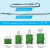 4Pcs Luggage Straps for Suitcase Travel Accessories TSA Approved, 80In Long Belts to Keep Your Suitcase Secure, Adjustable Bag Straps with Quick-Release Buckle for Travel Bag Closure, Black view 4