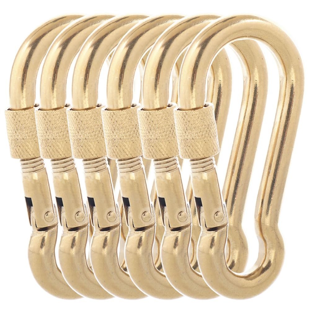 SEPWIK Carabiner Clips, 316 Stainless Steel Carabiner Clip, Heavy Duty Carabiner Hooks, Keychain Carabiners, Multi-Purpose Spring Snap Hook for Dog Leash, Outdoor Camping, Swing, Hammock