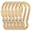 SEPWIK Carabiner Clips, 316 Stainless Steel Carabiner Clip, Heavy Duty Carabiner Hooks, Keychain Carabiners, Multi-Purpose Spring Snap Hook for Dog Leash, Outdoor Camping, Swing, Hammock view 1