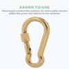 SEPWIK Carabiner Clips, 316 Stainless Steel Carabiner Clip, Heavy Duty Carabiner Hooks, Keychain Carabiners, Multi-Purpose Spring Snap Hook for Dog Leash, Outdoor Camping, Swing, Hammock view 2