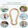 SEPWIK Carabiner Clips, 316 Stainless Steel Carabiner Clip, Heavy Duty Carabiner Hooks, Keychain Carabiners, Multi-Purpose Spring Snap Hook for Dog Leash, Outdoor Camping, Swing, Hammock view 4