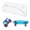 SEIWEI Acrylic Clear Skateboard Display Stent Snowboard Wall Mount Display Rack Skateboard Hanger Longboard Skate Storage view 3