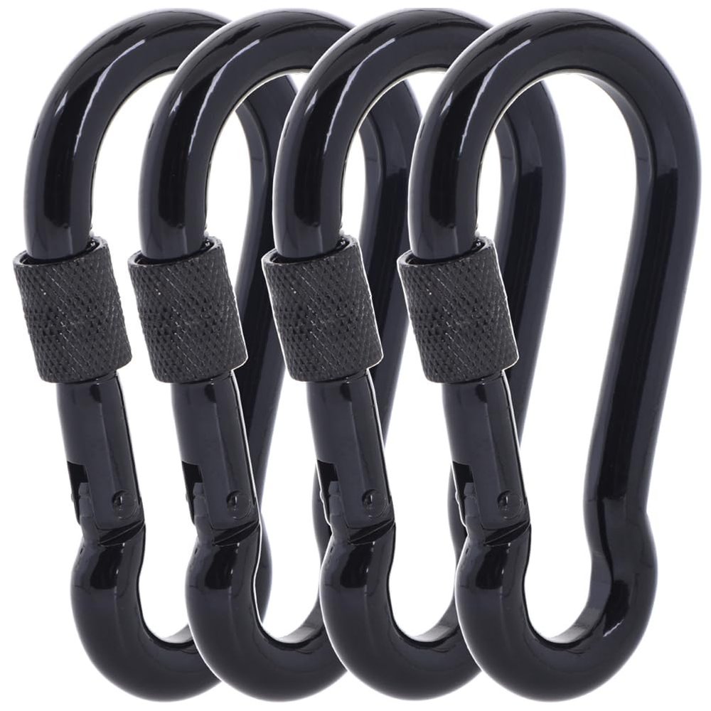 SEPWIK Carabiner Clips, 316 Stainless Steel Carabiner Clip, Heavy Duty Carabiner Hooks, Keychain Carabiners, Multi-Purpose Spring Snap Hook for Dog Leash, Outdoor Camping, Swing, Hammock