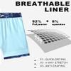 APTRO Men's Swim Trunks with Compression Liner 5 Inch Bathing Suit Beach Swimsuits #C267 XL view 4