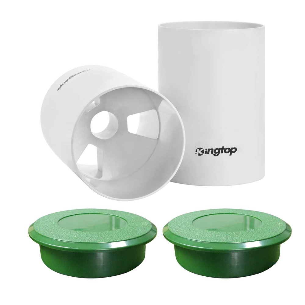 KINGTOP Golf Hole Cup with Cover, Backyard Practice Putting Green, Fit PGA | LPGA | USGA Regulations, Outdoor Indoor Golf Putting Cup