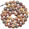 6mm Leopard Skin Jasper Gemstone Yellow Red Round Loose Beads 15 inch Full Strand CHIK-STNRD-48580 view 1