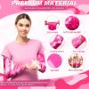 Geyoga 4 Pairs Breast Cancer Awareness Sleeves Pink Ribbon Arm Sleeves Cooling Compression Sleeves UV Protection Arm Cover (Camouflage Pink) view 4