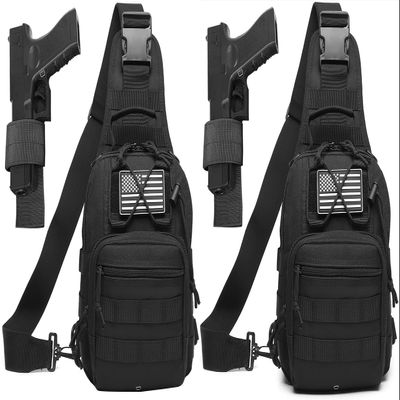 ATBP Small Tactical Sling Bag for Men with Holster Military EDC Shoulder Bag CCW Crossbody Bag 7 Liters