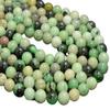 6MM Hydrogrossular Garnet Gemstone Green Round Loose Beads 15.5 inch Full Strand CHIK-STNRD-48529 view 1