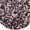 4MM Mix Stones Gemstone Natural Multi Color Micro Faceted Round Beads 15 inch Full Strand CHIK-STNRD-49308 view 1