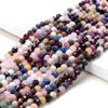4MM Mix Stones Gemstone Natural Multi Color Micro Faceted Round Beads 15 inch Full Strand CHIK-STNRD-49308 view 2