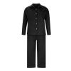 Women's Cotton Linen Two Piece Work Suits Summer Ladies Oversized Tops and Pants Sets Dressy Casual Solid Outfits view 2