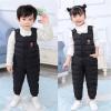 Baby Toddlers Snow Bib Overalls Snowsuit Winter Warm Down Pants Thicken indproof Ski Pants (Black, 2-3 Years) view 4