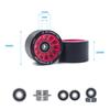 B BREAKFREE 8 Pack 90A Roller Skate Wheels 59mm x 38mm for Indoor Outdoor Skating With Bearings and Mounting Tools- High Rebound Smooth Roll for Quad Skates (pink) view 4
