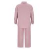 Women's Cotton Linen Two Piece Work Suits Summer Ladies Oversized Tops and Pants Sets Dressy Casual Solid Outfits view 2