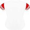DIGITMON Women's Baseball Softball Jersey Button Down Premium Two-Stripe Sleeve Shirts Uniform WHITERED, Large view 3