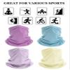 6 Pack Cooling Neck Gaiter for Men Women Sun Protection Summer Bandana Face Scarf Mask Hiking Fishing Cycling Solid Colour B view 2