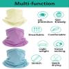 6 Pack Cooling Neck Gaiter for Men Women Sun Protection Summer Bandana Face Scarf Mask Hiking Fishing Cycling Solid Colour B view 4