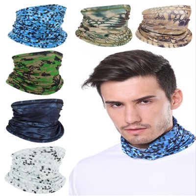 6 Pack Cooling Neck Gaiter for Men Women Sun Protection Summer Bandana Face Scarf Mask Hiking Fishing Cycling Square