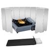 16 Plates Aluminum Stove Windshield with Drawstring Bag view 1